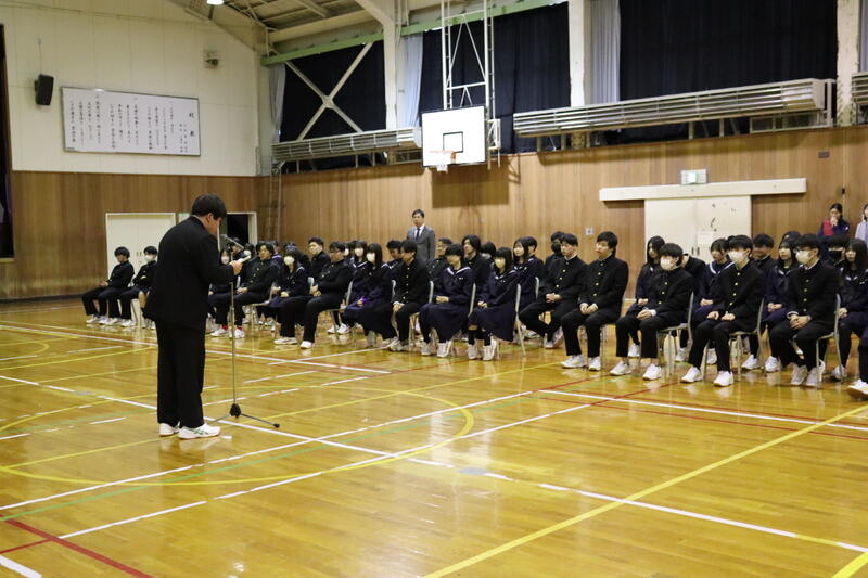 1年生代表の力強い挨拶